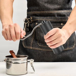 Chestnut Manual Coffee Grinder Burr Inside High Quality Portable Hand Grinder With Double Bearing Positioning