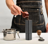 Chestnut Manual Coffee Grinder Burr Inside High Quality Portable Hand Grinder With Double Bearing Positioning