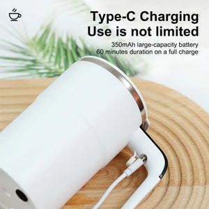 Automatic Stirring Magnetic Mug Rechargeable Stirring Coffee Cup with LCD Display Electric Stirring Cup Coffee Cup Mixer