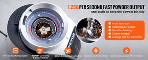 VEVOR 40MM Conical Burr Grind Setting Coffe Bean Electric Grinder Mocha Espresso Adjustment Coffee Machine for Home and Kitchen